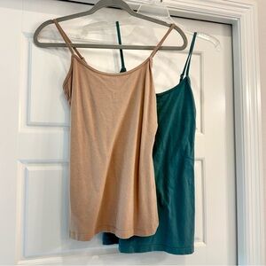Sonoma Tan and Teal Camisole Set